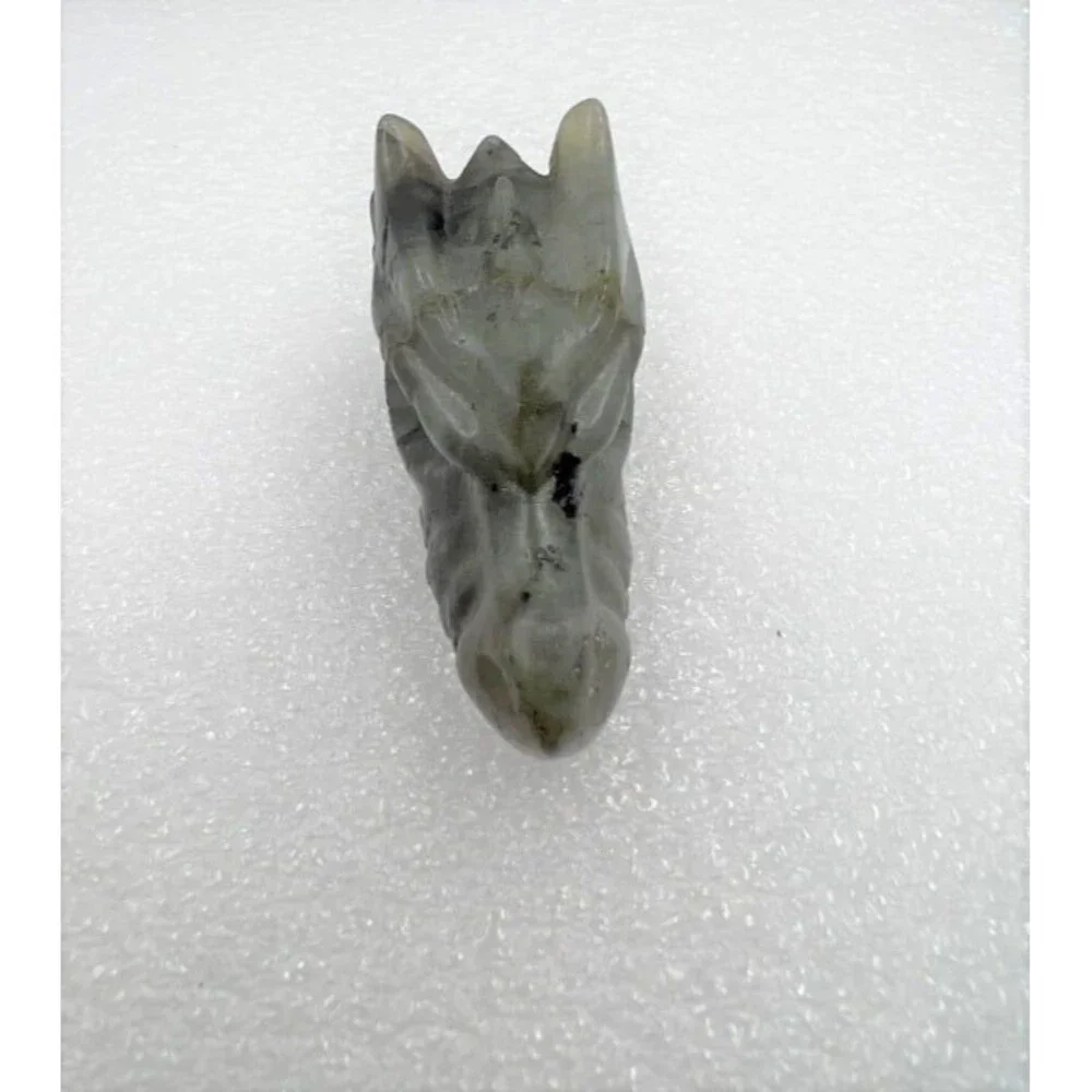 Labradorite Dragon Head Carving